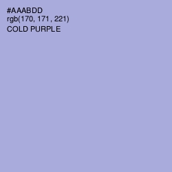 #AAABDD - Cold Purple Color Image