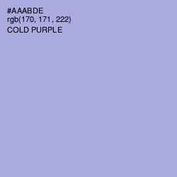 #AAABDE - Cold Purple Color Image