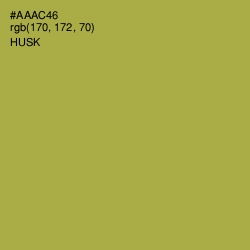 #AAAC46 - Husk Color Image