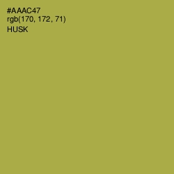 #AAAC47 - Husk Color Image