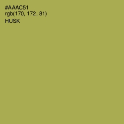 #AAAC51 - Husk Color Image