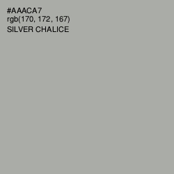 #AAACA7 - Silver Chalice Color Image