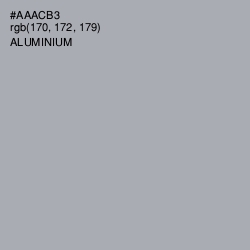#AAACB3 - Aluminium Color Image