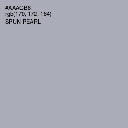 #AAACB8 - Spun Pearl Color Image