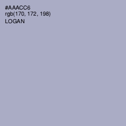 #AAACC6 - Logan Color Image