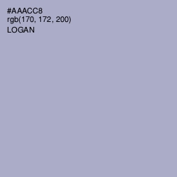 #AAACC8 - Logan Color Image