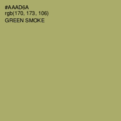 #AAAD6A - Green Smoke Color Image