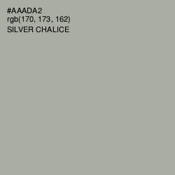 #AAADA2 - Silver Chalice Color Image