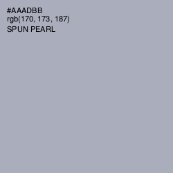 #AAADBB - Spun Pearl Color Image