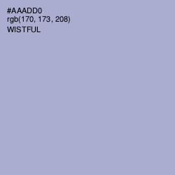 #AAADD0 - Wistful Color Image