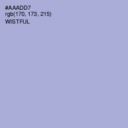 #AAADD7 - Wistful Color Image