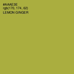 #AAAE3E - Lemon Ginger Color Image