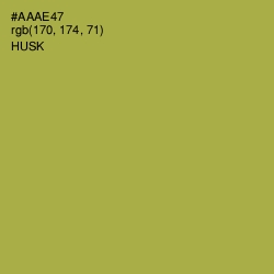 #AAAE47 - Husk Color Image