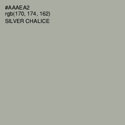 #AAAEA2 - Silver Chalice Color Image