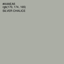 #AAAEA5 - Silver Chalice Color Image