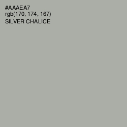 #AAAEA7 - Silver Chalice Color Image