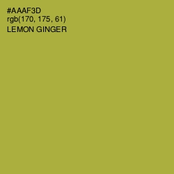 #AAAF3D - Lemon Ginger Color Image