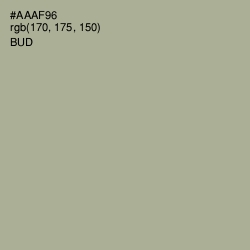 #AAAF96 - Bud Color Image