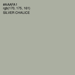 #AAAFA1 - Silver Chalice Color Image