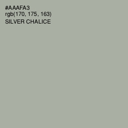 #AAAFA3 - Silver Chalice Color Image