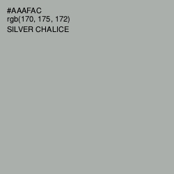 #AAAFAC - Silver Chalice Color Image