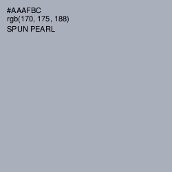 #AAAFBC - Spun Pearl Color Image