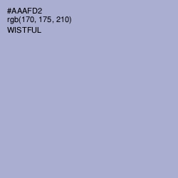 #AAAFD2 - Wistful Color Image