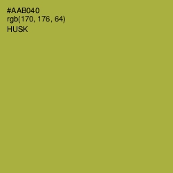 #AAB040 - Husk Color Image