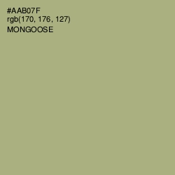 #AAB07F - Mongoose Color Image