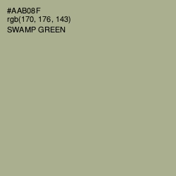 #AAB08F - Swamp Green Color Image