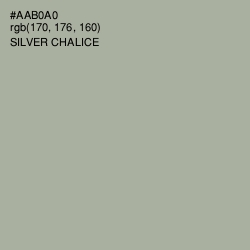#AAB0A0 - Silver Chalice Color Image