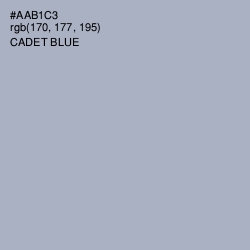 #AAB1C3 - Cadet Blue Color Image