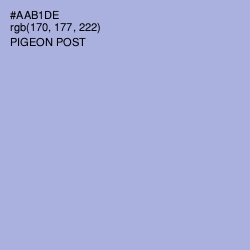 #AAB1DE - Pigeon Post Color Image