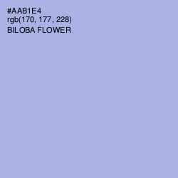 #AAB1E4 - Biloba Flower Color Image