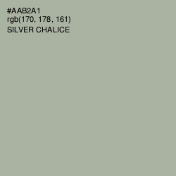 #AAB2A1 - Silver Chalice Color Image