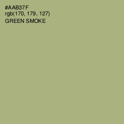 #AAB37F - Green Smoke Color Image