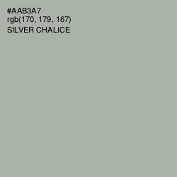 #AAB3A7 - Silver Chalice Color Image