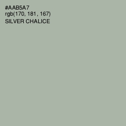 #AAB5A7 - Silver Chalice Color Image