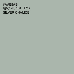 #AAB5AB - Silver Chalice Color Image