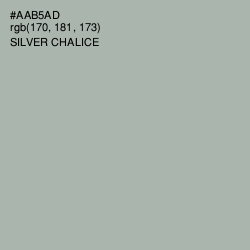 #AAB5AD - Silver Chalice Color Image