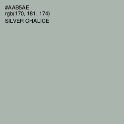 #AAB5AE - Silver Chalice Color Image