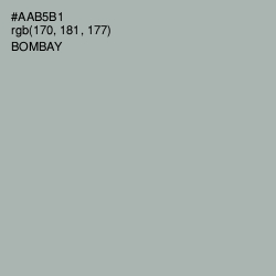 #AAB5B1 - Bombay Color Image