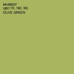 #AAB65F - Olive Green Color Image