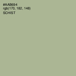 #AAB694 - Schist Color Image