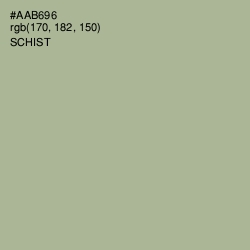 #AAB696 - Schist Color Image
