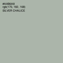 #AAB6A8 - Silver Chalice Color Image