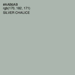 #AAB6AB - Silver Chalice Color Image