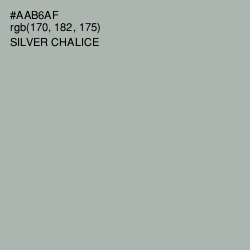 #AAB6AF - Silver Chalice Color Image