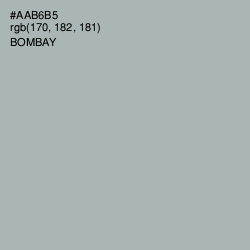 #AAB6B5 - Bombay Color Image