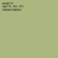 #AAB77F - Green Smoke Color Image